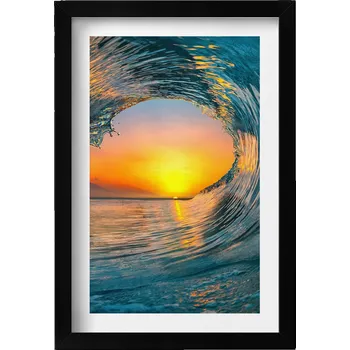 Obraz Dekorativní nástěnný obraz do pokoje Vlnění vody při západu slunce 20x30 cm