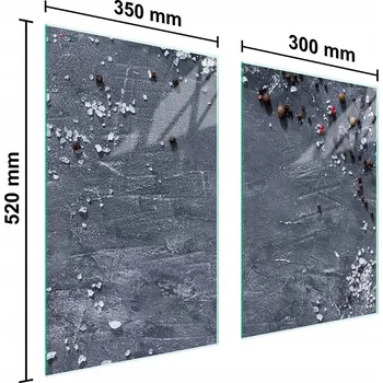 Kuchyňské prkénko Krájecí deska TMK ArtDeko sklo 2 ks