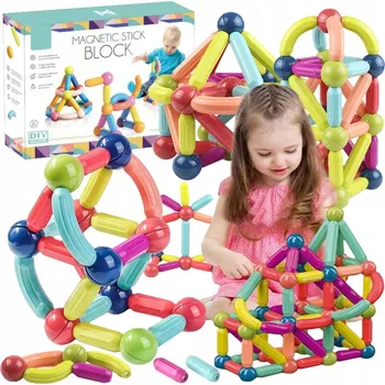 ostatní stavebnice Stavebnice click4toys – sada 98 plastových dílků pro děti od 3 let