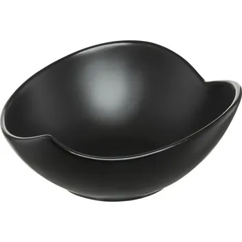 Salátová Mísa Salsa Leaf černá 18 cm AMBITION
