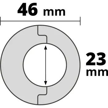 soklová lišta AP54 rozeta, PVC bahama, průměr: 23 mm, 2 ks