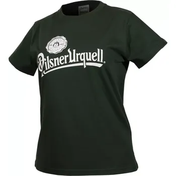 Dámské tričko Dámské zelené triko Pilsner Urquell logo, vel. XXL