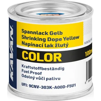 RC vybavení KAVAN napínací lak COLOR, žlutý, 100ml