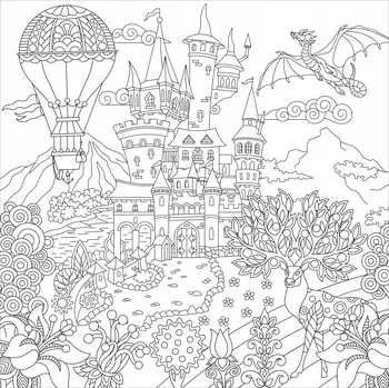 omalovánky Ozdobná omalovánka pro děti dívky, samolepková knížka, princezna