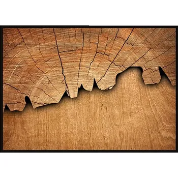 Obraz Obrazový plakát v rámu 53x73 cm Dřevěný P1686