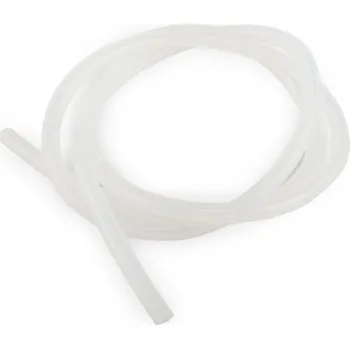 RC vybavení SILIKONOVÁ palivová hadička barvy NATURAL/BÍLA, 1m,