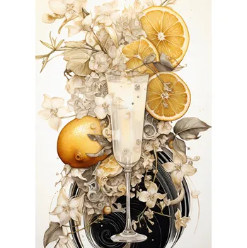 Plakát Plakát Esence Citrusů bez rámu 50 x 70 cm