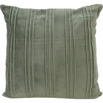 Polštář POLŠTÁŘ BAVLNĚNÝ POLŠTÁŘ zelený kostkovaný 45x45 na pohovku do obýváku