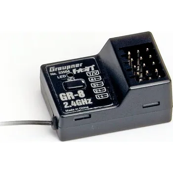 RC vybavení GR-8 RACE HoTT přijímač - telemetrický