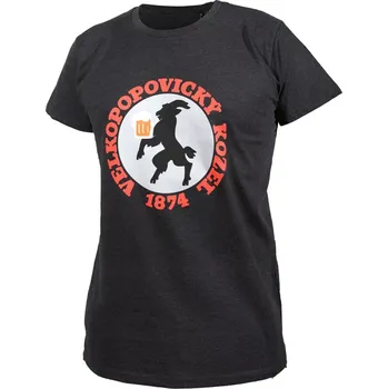 Pánská móda Unisex triko Kozel s logem antracitové, vel. XXL