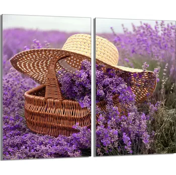 Obraz Skleněná ochranná deska na sporák 2x30x52 Levandule DO KUCHYNĚ