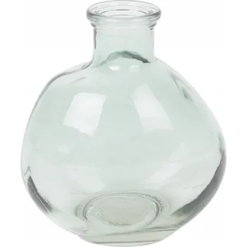 Váza SKLENĚNÁ VÁZA SANDRA PRŮHLEDNÁ ZELENÁ VÝŠKA 10 cm