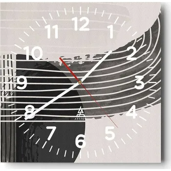 Hodiny Kuchyňské nástěnné hodiny 30x30 Minimalistické skleněné hodiny do obývacího pokoje Moderní tiché