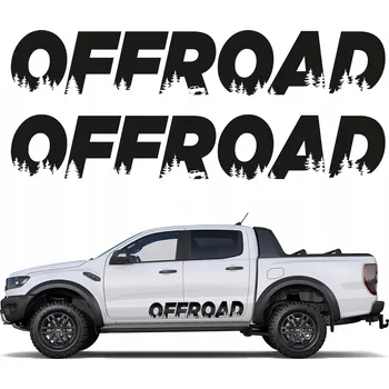 Samolepicí dekorace na vozidlo SAMOLEPKA NA AUTO OFF ROAD LES 20x114cm 2 ks
