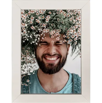 Rám na obraz Rámeček na fotografii diplom 10x15 Itálie Bílá