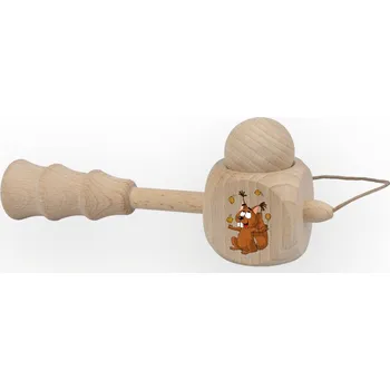 Dětský míč Lesní svět Hopík oboustranný dutý - Veverka