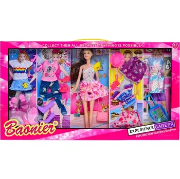 Panenka Panenka módní 29 cm s oblečením 8 ks a doplňky v krabičce