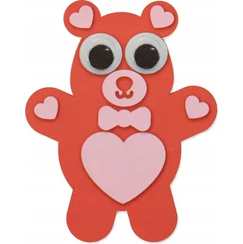 Vrták Samolepka medvídek DIY z pěny – Valentýn WA3971 Arpex