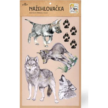 Textilní nažehlovací páska Lesní svět Nažehlovačka L 022 - Vlci