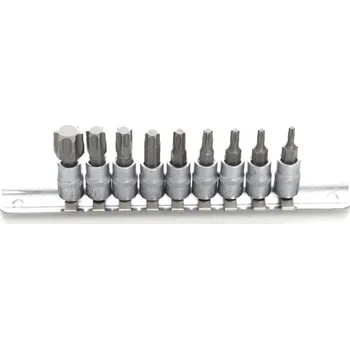 Bit Kraft&Dele KD10241 sada bitů 1/4" 9 ks