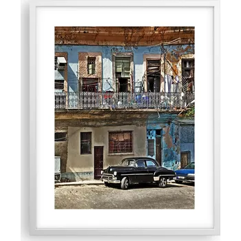 Obraz Obraz plakát na zeď v bílém rámu 40x50 město foto plakáty do obýváku