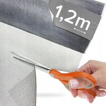 Síť proti hmyzu Síť moskytiéra NextHook šedá do okna 120 cm na metry
