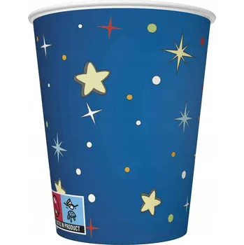 Jednorázové nádobí PAPÍROVÉ KELÍMKY KOSMOS 250ML 8KS