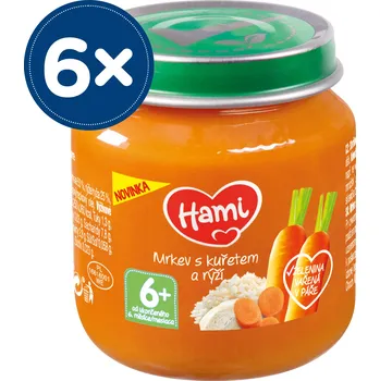 Příkrm Hami od 6. měsíce 750 g kuře, zelenina