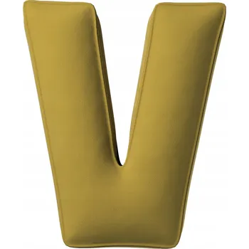 Polštář Yellow Tipi Polštář písmeno V