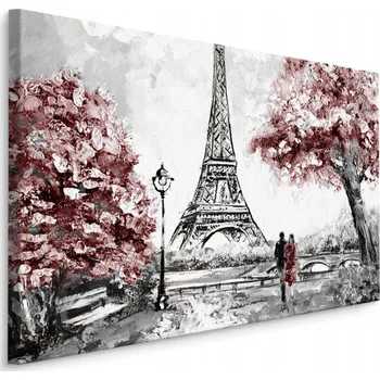 Obraz Obraz Canvas Romantická Paříž Eiffelova věž 120x80
