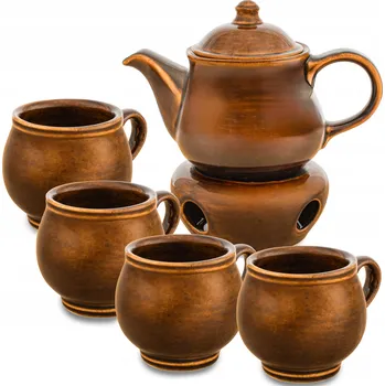 Sada na svařené víno Džbán 1L Ohřívač Hrnky s nápisem 300 ml