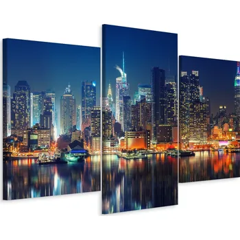 Obraz Obraz Canvas PANORAMA NYC Triptych Dekorace 3D 120x80 cm