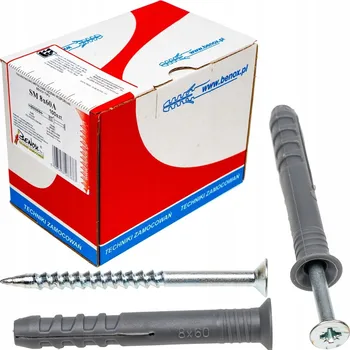 Vrták Hmoždinky rozporové 8x60 pro rychlou montáž 100 ks