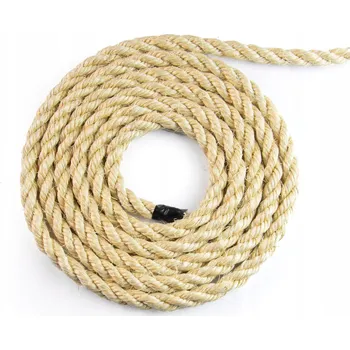 Lano Šňůra Sisal Sisalové na ŠKRABADLO Šňůra Provázek Pro Kočky 6mm, 15m