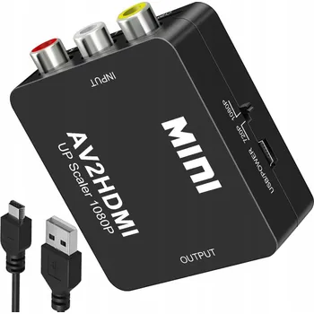 IP kamera ADAPTÉR KONVERTOR AV RCA CVBS CINCH NA HDMI 1080p Koanni