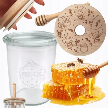 Zavařovací sklenice Zavařovací Sklenice zavařovací sklenice s odměrkou WECK 1 60 Ml dávkovač medu W1 eco