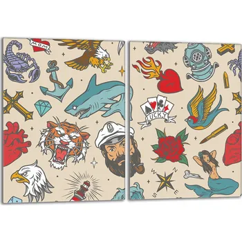 Obraz Krájecí deska TMK ArtDeko sklo 2 ks