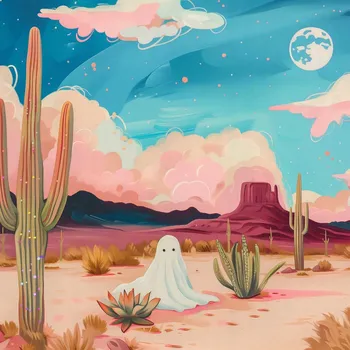 Plakát Plakát Duch Mezi Kaktusy bez rámu 50 x 50 cm