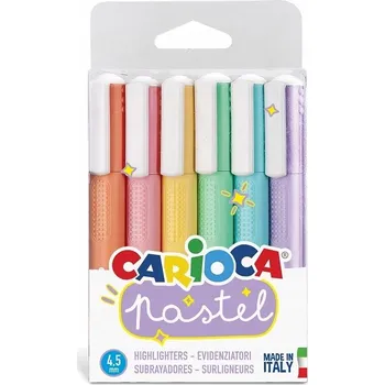Zvýrazňovače CARIOCA Pastel 6 barev