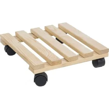 Květináč Rojaplast béžový dřevěný Květináč 30 cm x 30 x 8 cm