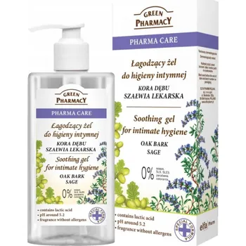 Intimní hygienický prostředek Green Pharmacy Intimní hygienický Gel s dubovou kůrou a šalvěj 300 ml