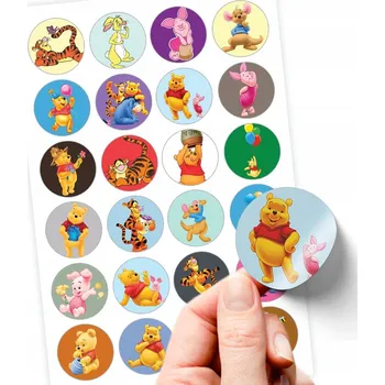 samolepka Samolepky klasické medvídek Pú a přátelé Monster Stickers 24 ks