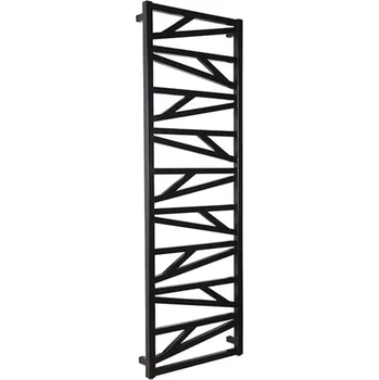 Radiátor INSTAL PROJEKT Těleso koupelnové Trick 430 x 1187 mm, C31, black mat, středové připojení 50 mm