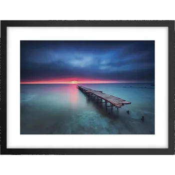 Obraz Obraz plakát v černém rámu do obýváku 40x30 krajina foto na zeď