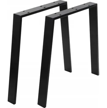 Psací stůl Nohy ke stolu psacího stolu kovové loft industrial černé U - 2ks
