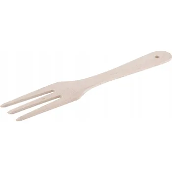 Příbor Dřevěná vidlička na jídlo 28 cm