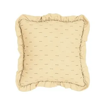 Povlak na dekorativní polštářek Růžový dekorativní povlak na polštář s volánkem 40x40 jednobarevný