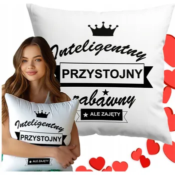 Obraz POLŠTÁŘ DÁREK K VALENTÝNU PRO NĚJ PŘÍTELE KLUKA S POTISKEM