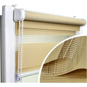 Roleta VOPPI ROLETA DEN A NOC 58x150 CM BÉŽOVÁ KÁVA S MLÉKEM