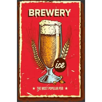 Obraz Cedule Beer - Brewery ice